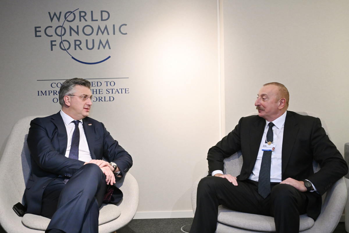 Andrej Plenkovic and Ilham Aliyev