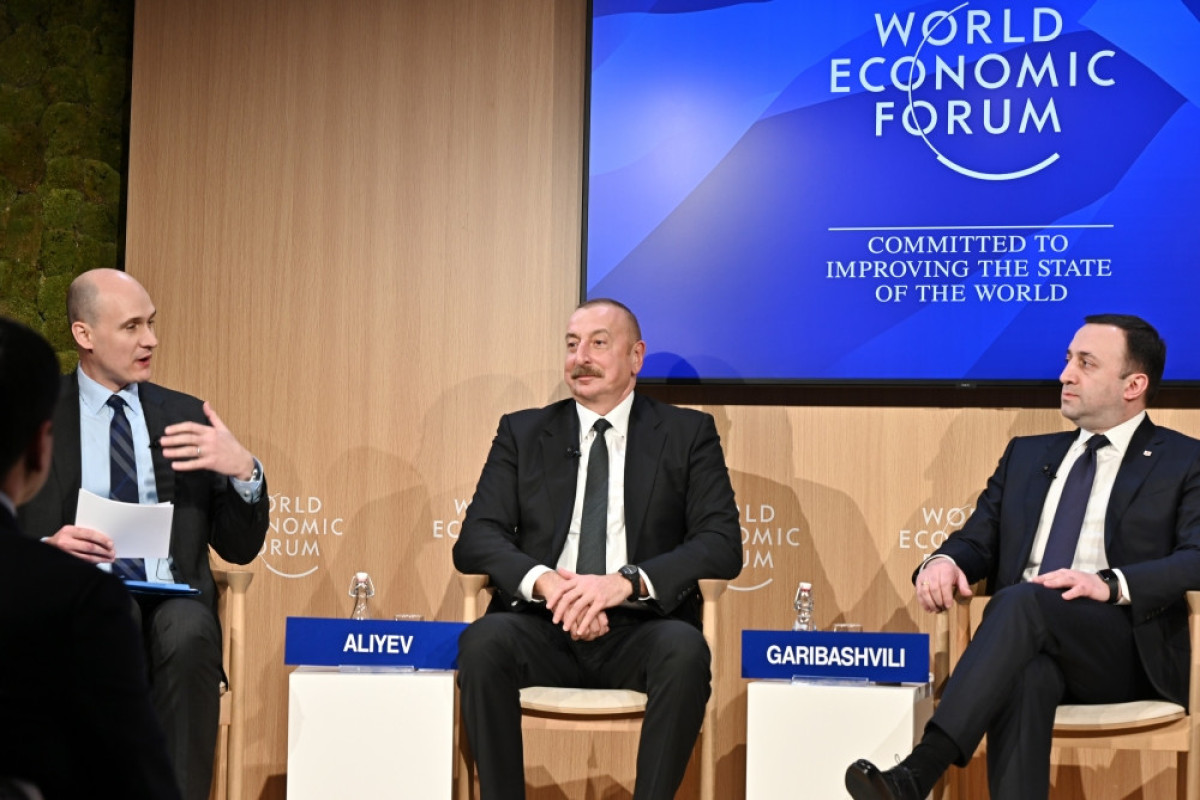 President Ilham Aliyev attended plenary meeting held as part of World Economic Forum