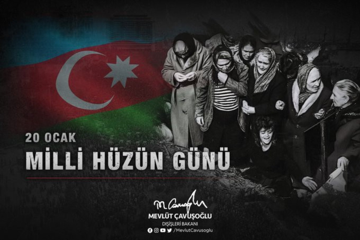 Çavuşoğlu: Fire of independence lit on January 20 illuminates Victory Road leading to Shusha
