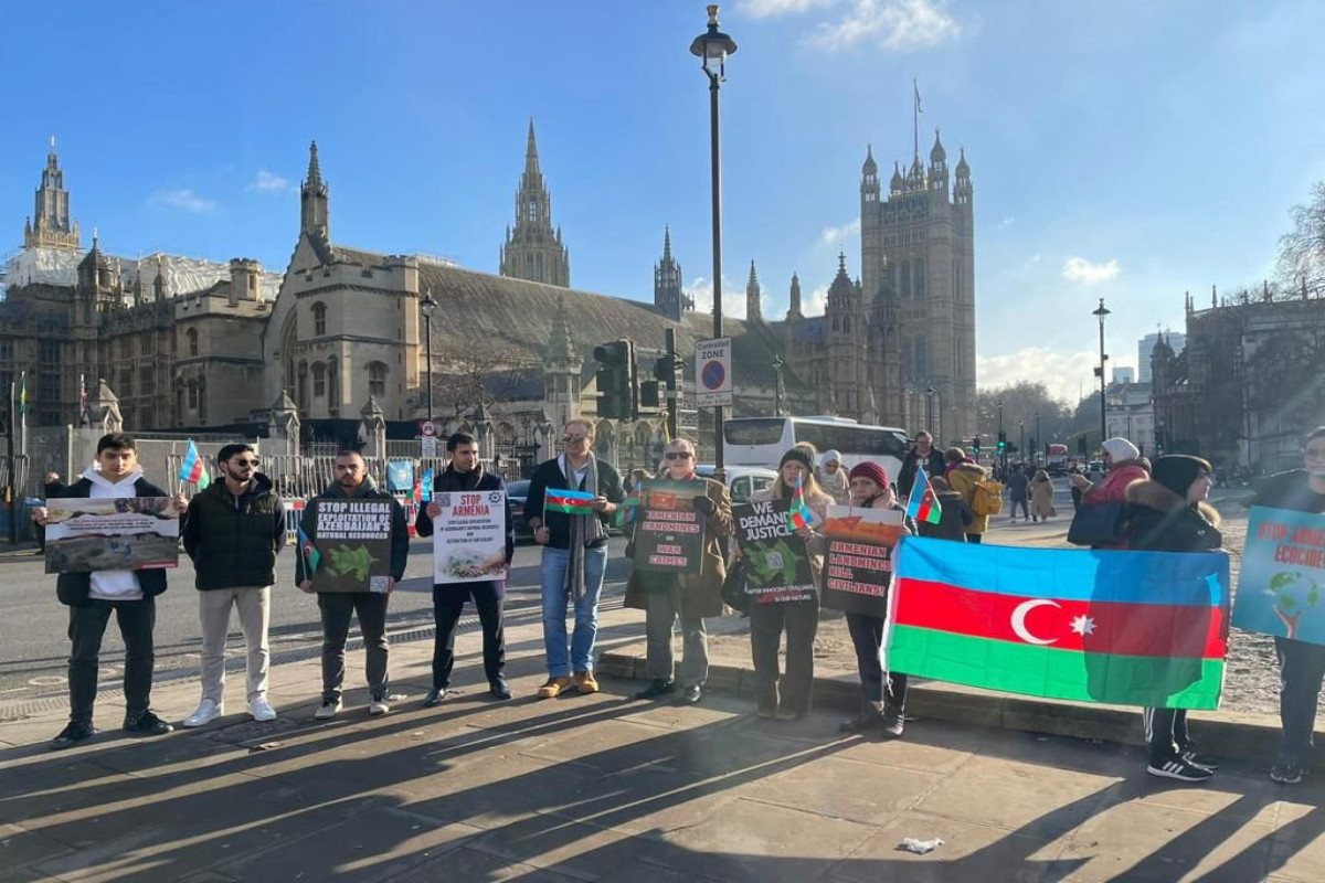 Protest against Armenia's eco-terrorism was held in front of the British Parliament-PHOTO 