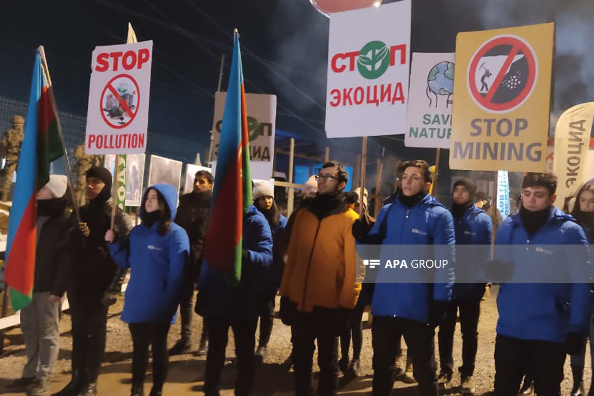 Peaceful protests on Azerbaijan's Lachin-Khankendi road continues for 41 nights, slogans are being chanted-PHOTO -VIDEO 