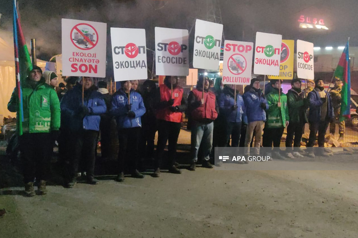 Peaceful protest on Azerbaijan's Lachin-Khankendi road enters 45th night-VIDEO 
