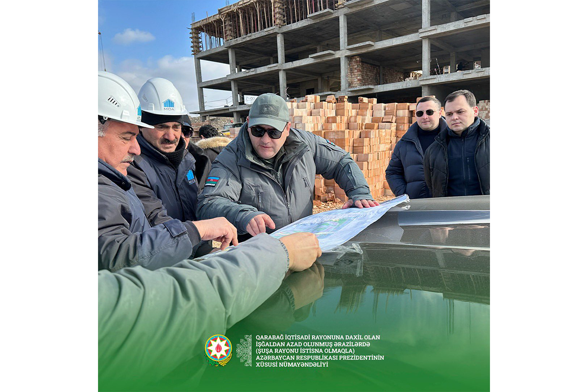 Azerbaijani President's special representative inspected reconstruction works in Fuzuli city-PHOTO 