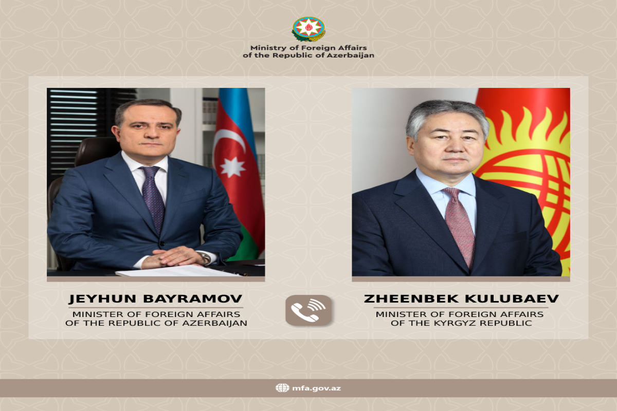 Azerbaijan's FM holds a phone conversation with Kyrgyzstan's Minister of Foreign Affairs