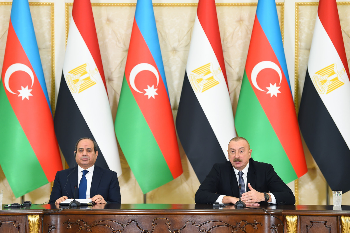 President of the Arab Republic of Egypt Abdel Fattah El-Sisi, President of the Republic of Azerbaijan Ilham Aliyev