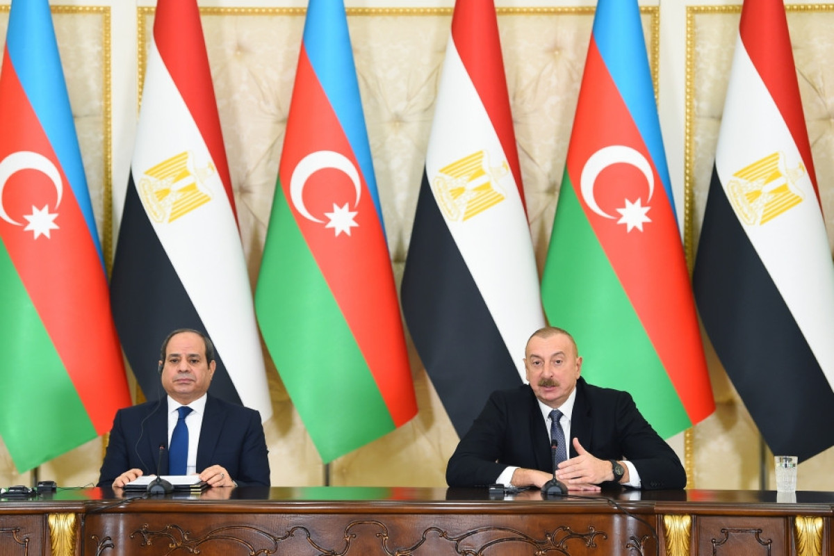 President of the Arab Republic of Egypt Abdel Fattah El-Sisi, President of Azerbaijan Ilham Aliyev