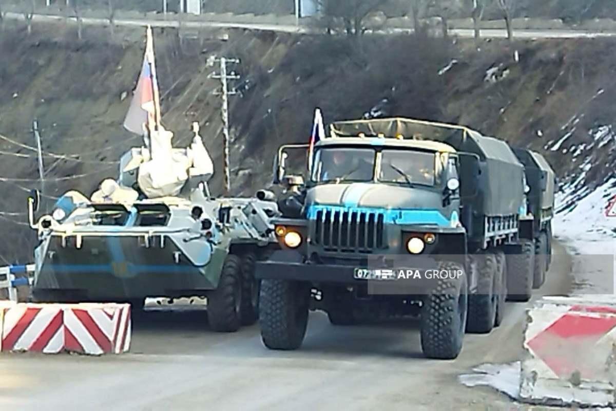 Three vehicles of Russian peacekeeping contingent passed freely through Azerbaijan's Lachin-Khankendi road -PHOTO -VIDEO 