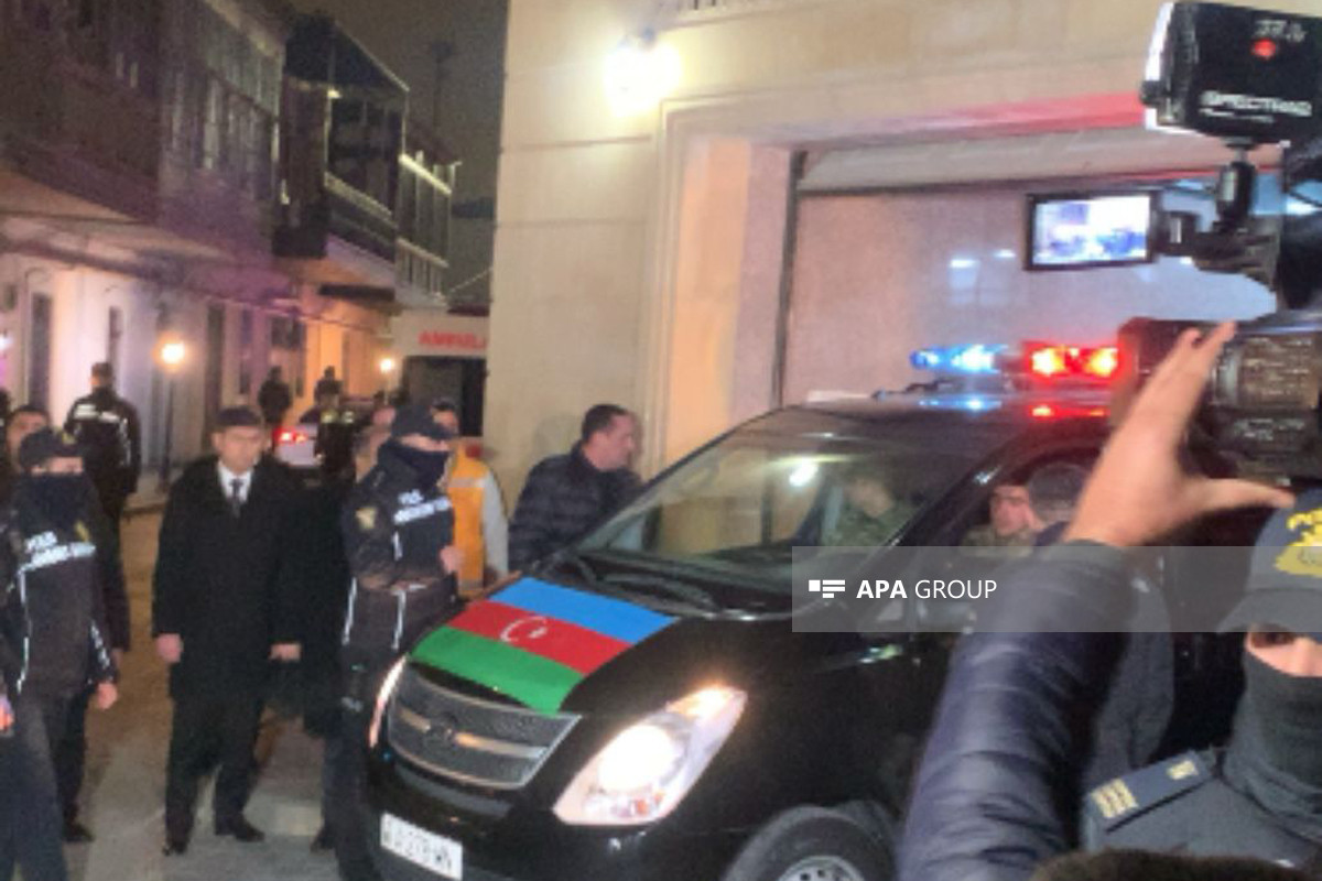 Body of martyr Orkhan Asgarov taken to Taza Pir mosque-PHOTO 