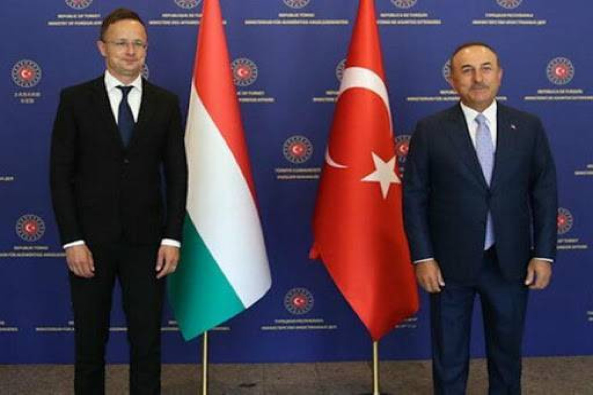  Minister of Trade and Foreign Affairs of Hungary, Peter Szijártó, Minister of Foreign Affairs of Türkiye Mevlut Cavusoglu