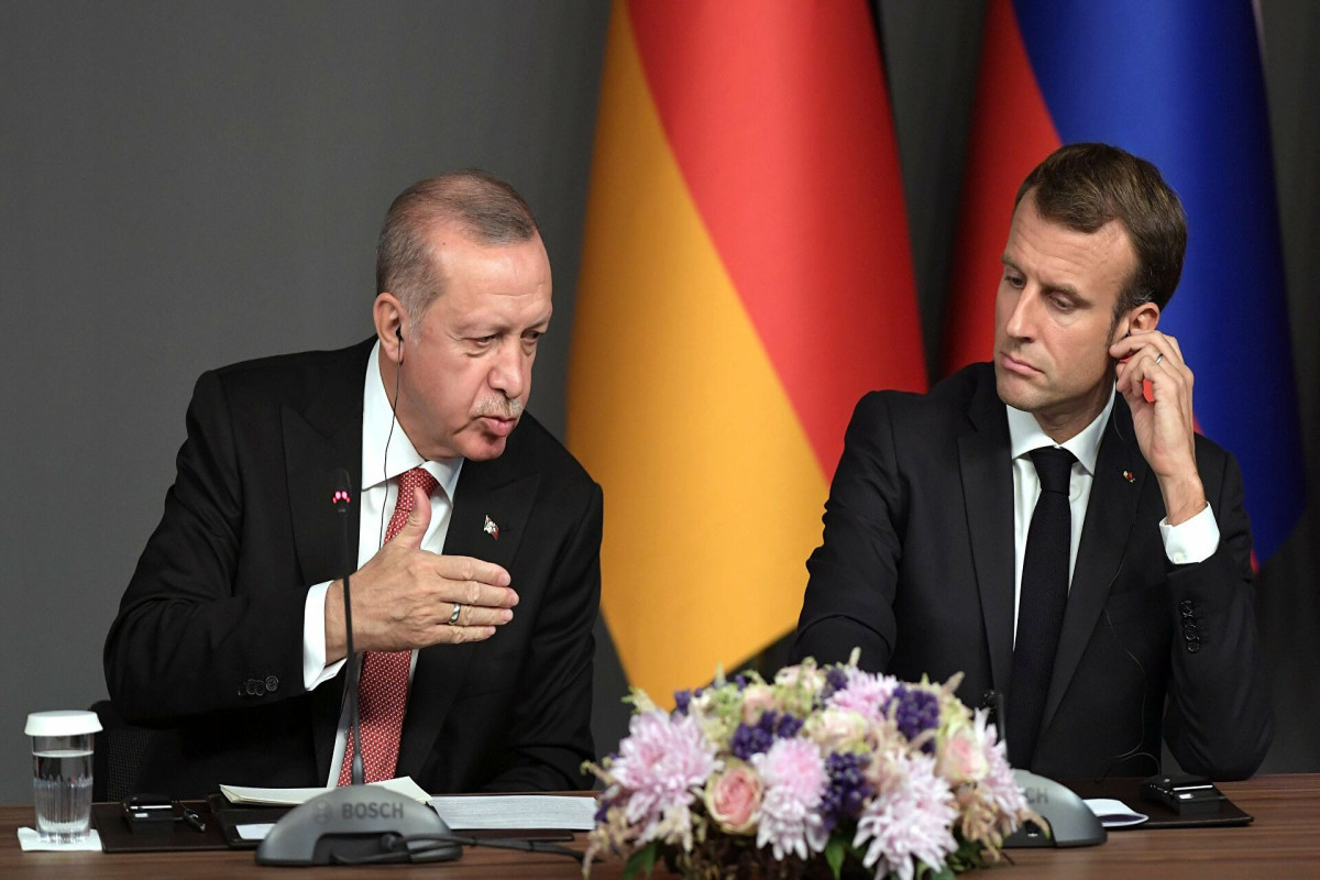 Recep Tayyip Erdogan, President of Türkiye anf President of France Emmanuel Macron