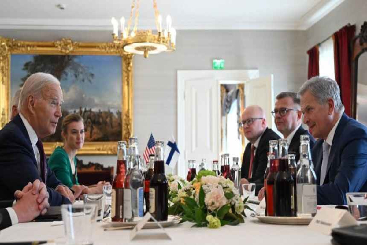 Biden meets with Finnish President Niinistö in Helsinki
