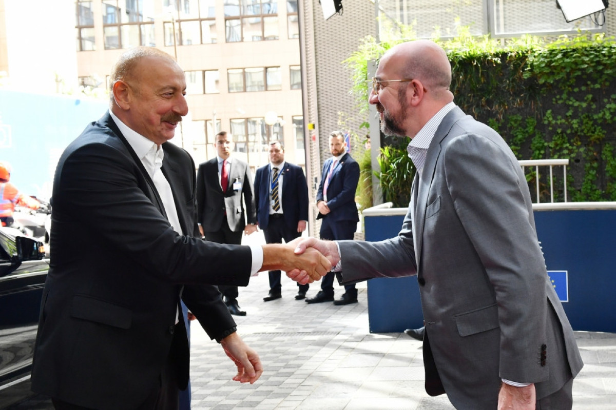 President Ilham Aliyev held meeting with President of European Council Charles Michel in Brussels -UPDATED 