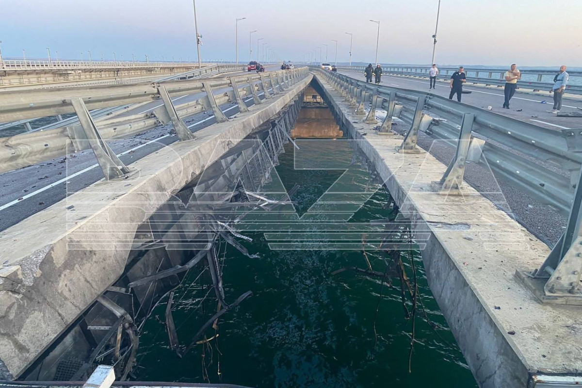 Crimea Bridge, key Russian supply line, damaged, two dead amid reports of blasts - Media