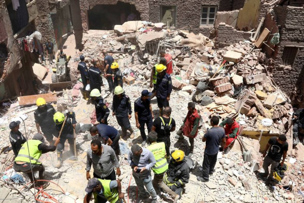 Apartment building collapses in Cairo killing at least 12 people