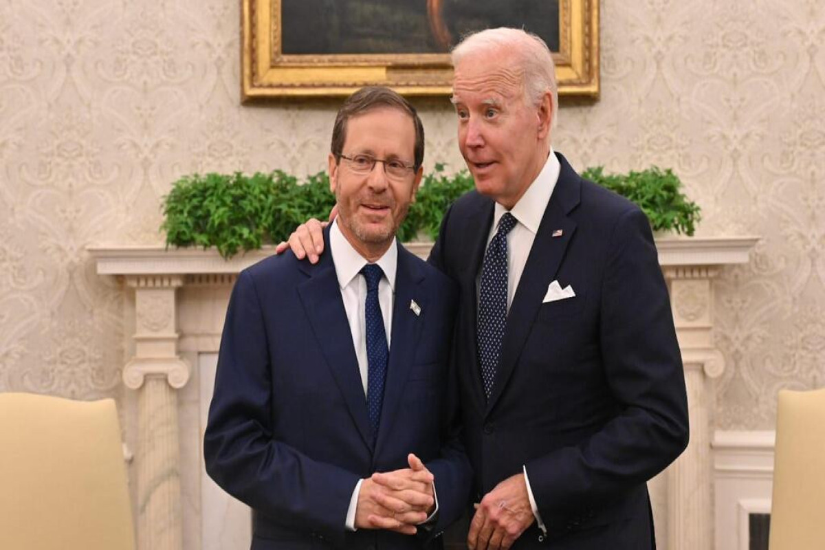 Isaac Herzog, President of Israel and Joseph Biden, President of United States