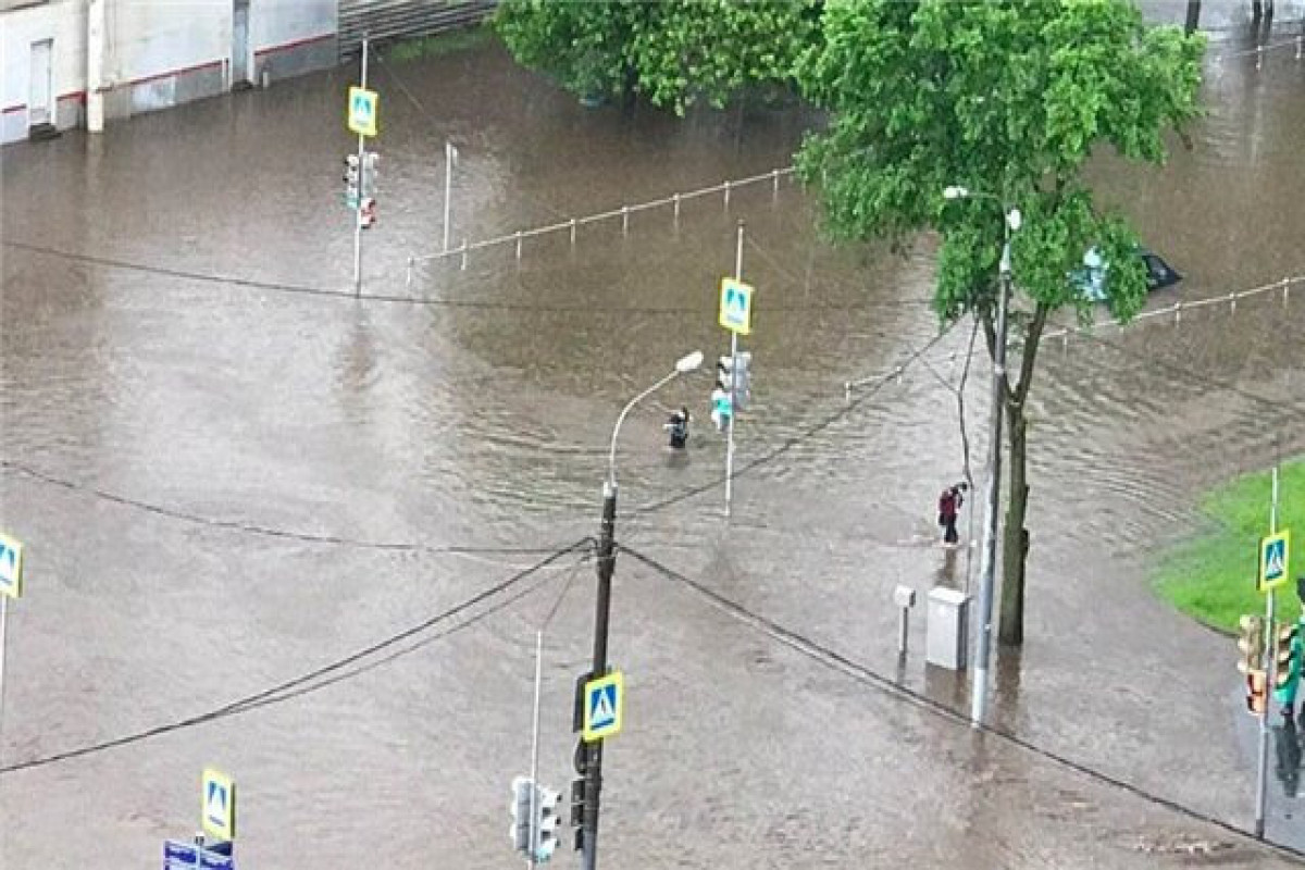 Incessant rains caused serious damage in Moscow