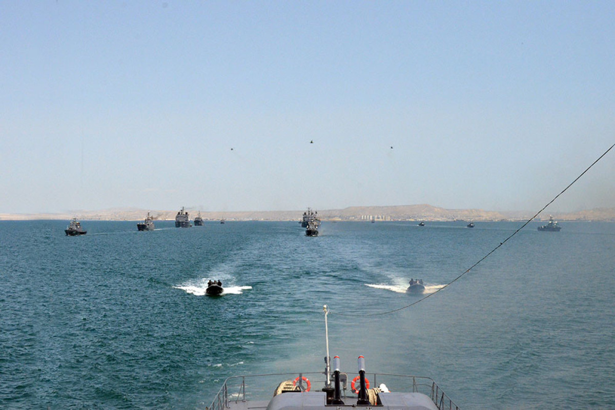 Azerbaijani Army conducts training in the Caspian Sea, helicopters and UAVs are involved - VIDEO 