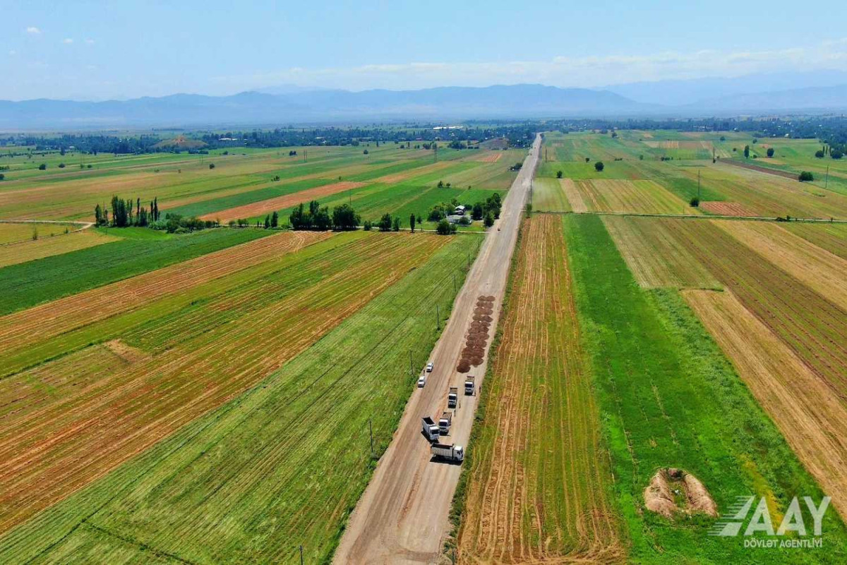 Azerbaijan's Ağdam-Hindarkh-Aghjabadi highway being rebuilt-PHOTO 
