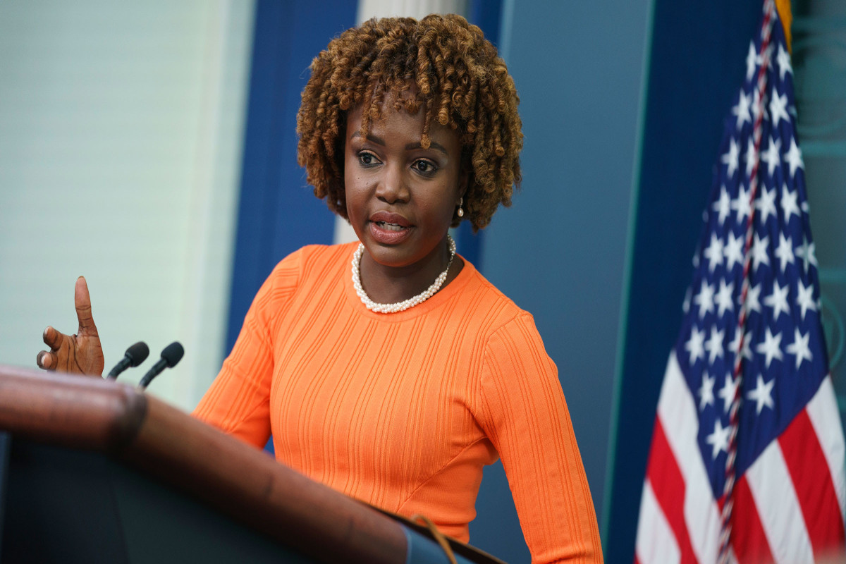 White House press secretary Karine Jean-Pierre