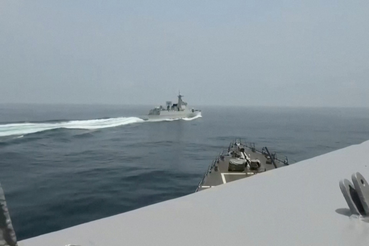 US Navy releases video of Chinese warship's 'unsafe interaction' near Taiwan