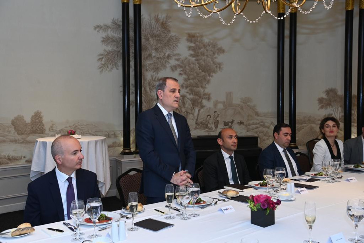 Azerbaijani FM attended the roundtable discussion in Austria