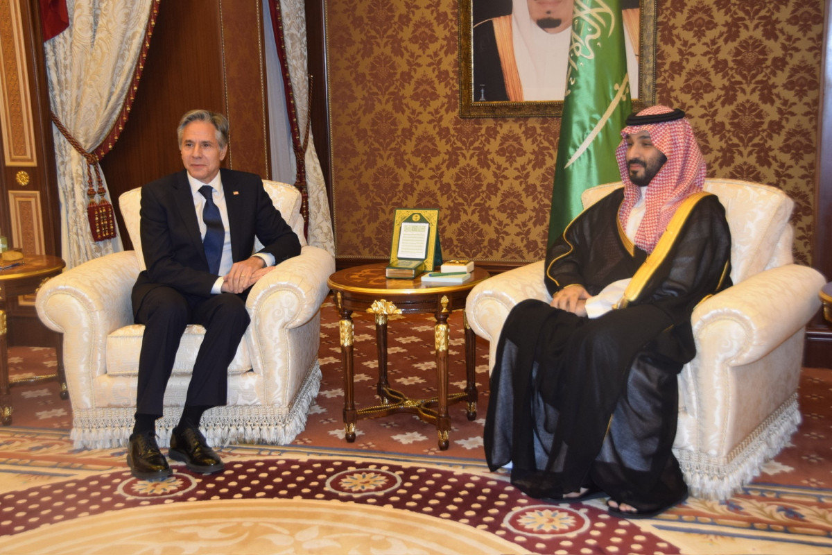 Blinken meets with Saudi Crown Prince Mohammed bin Salman