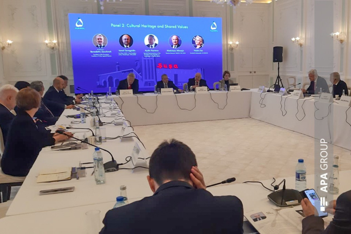 Discussion on 2nd Panel called "Cultural Heritage and Shared Values" is held in Shusha