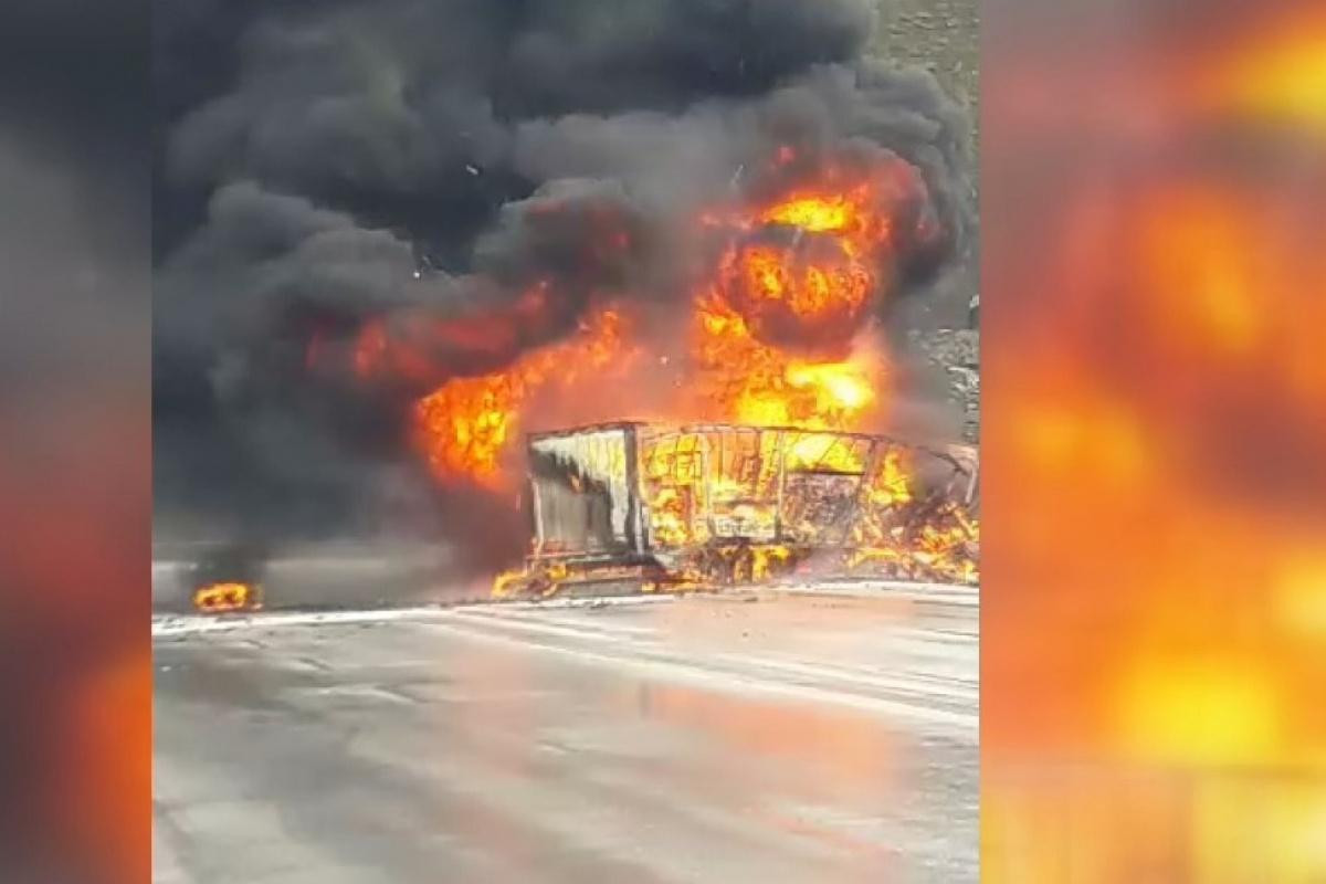 Vehicles carrying chemical substances collided in Türkiye
