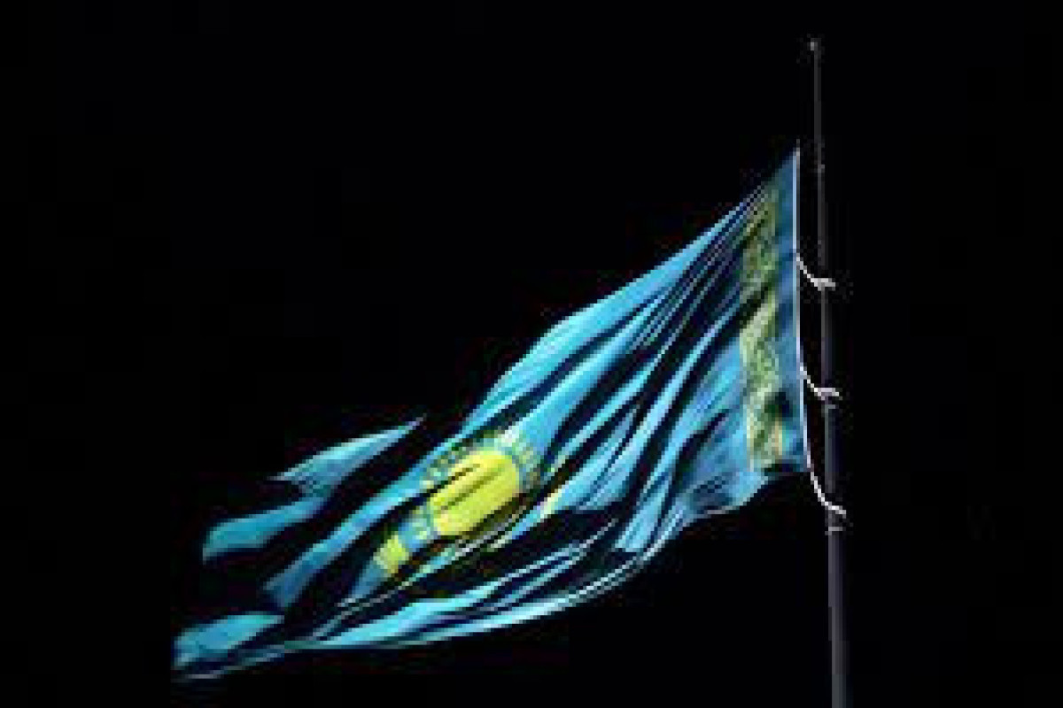 Flag lowered at the Kazakh Embassy in Azerbaijan