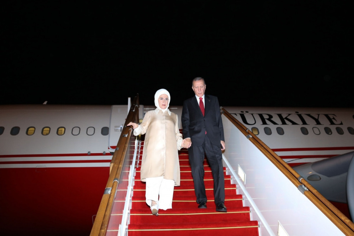 President Recep Tayyip Erdogan arrives on state visit in Azerbaijan-PHOTO 