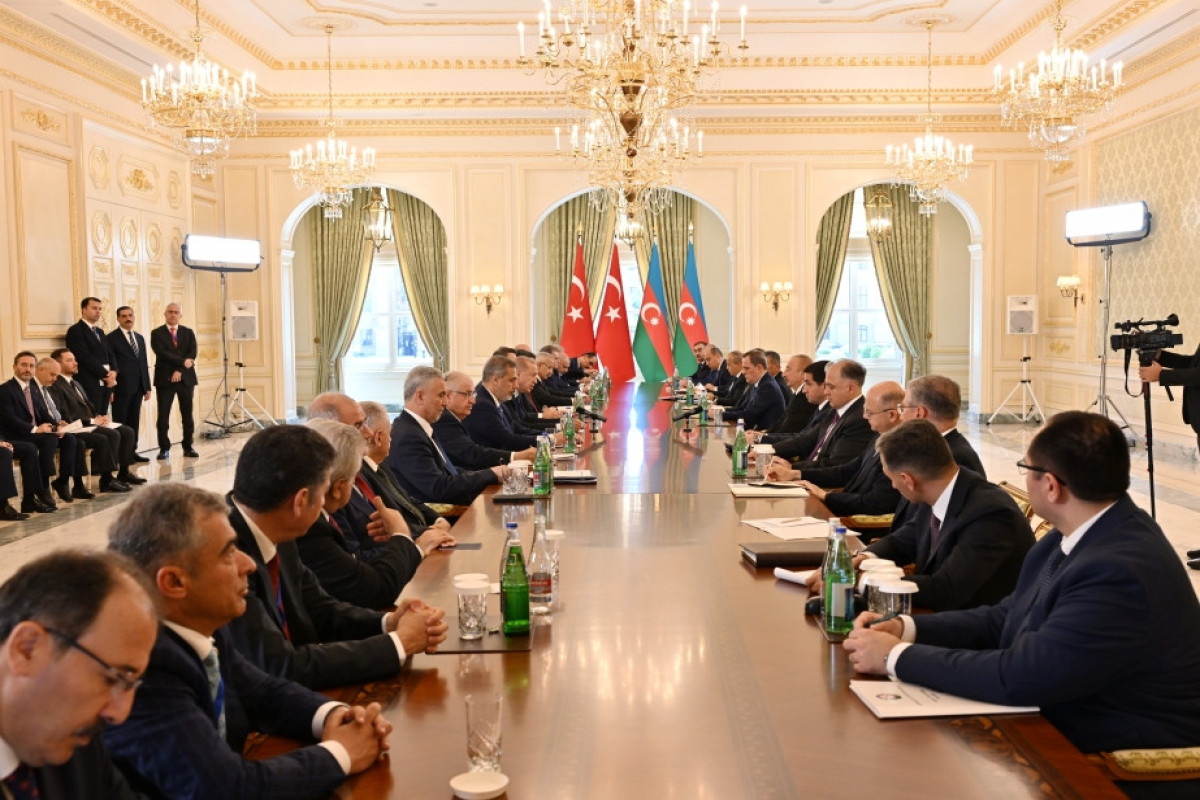 President of Azerbaijan Ilham Aliyev held expanded meeting with President of Türkiye Recep Tayyip Erdogan-UPDATED-1 