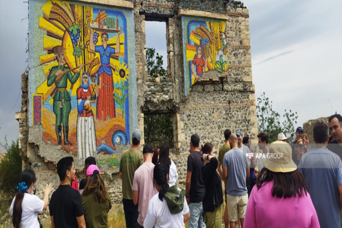 Travelers from 14 countries viewed destruction caused by Armenians in Ağdam-PHOTO 