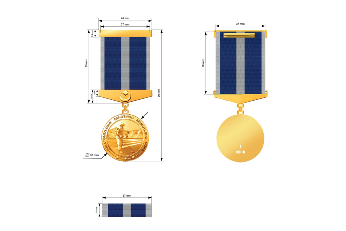 Azerbaijan established medal "For Services in the Field of Demining"