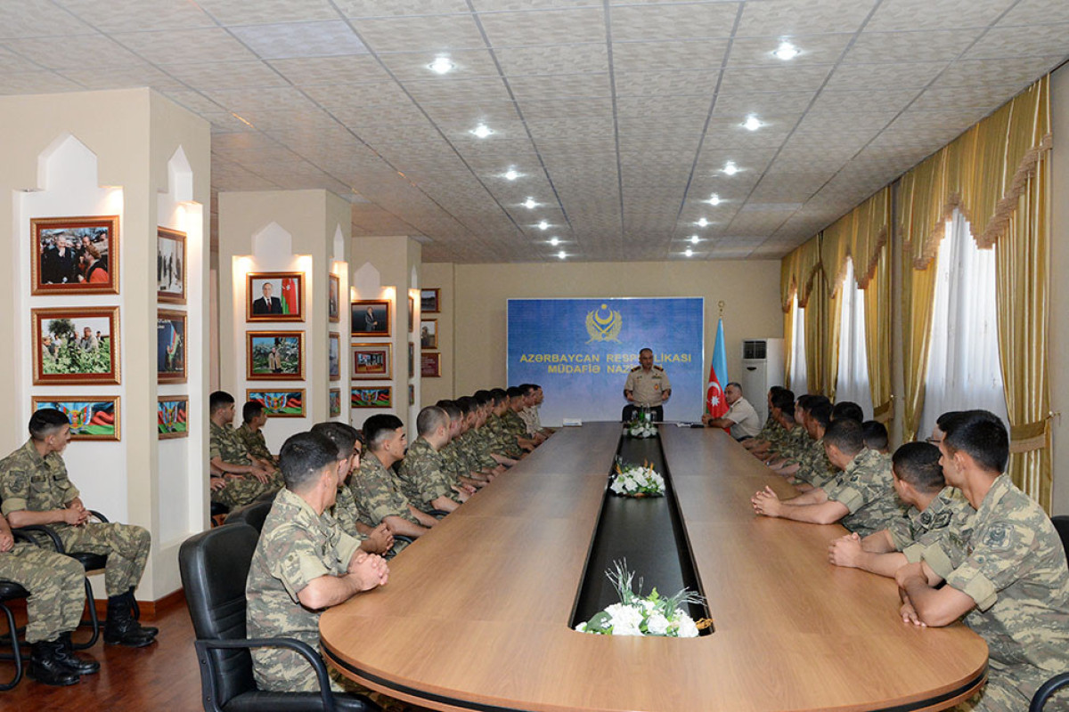 Meeting with military personnel was held at the Training and Educational Center of the Azerbaijan Army