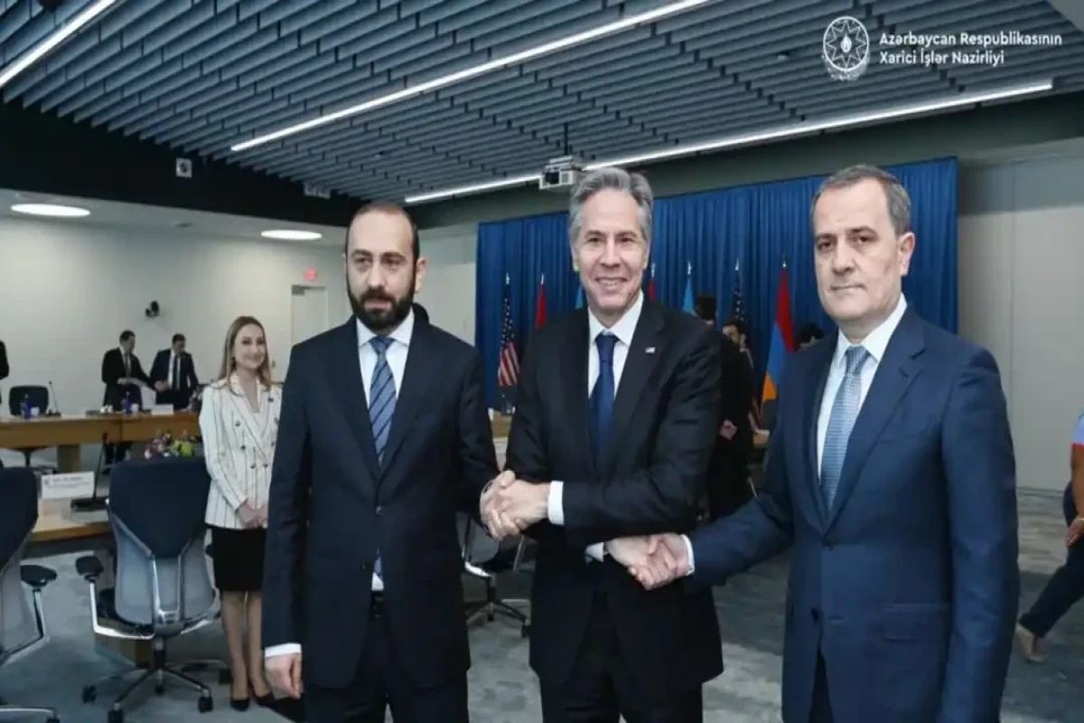 Ararat Mirzoyan - Antony Blinken - Jeyhun Bayramov