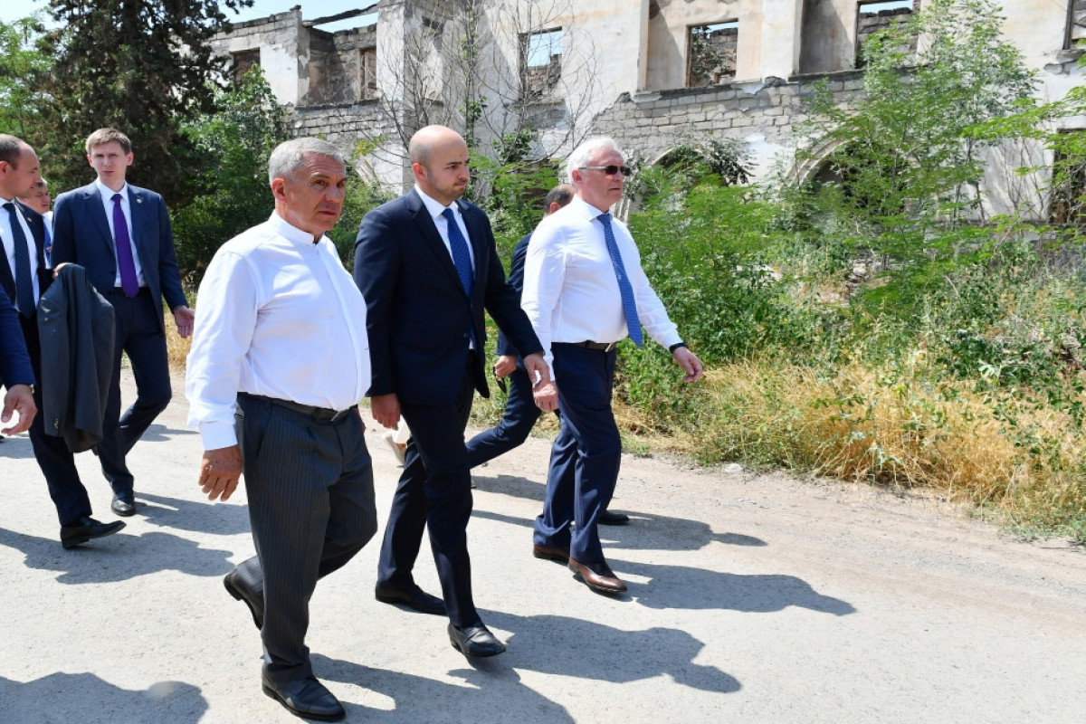 Rustam Minnikhanov viewed works done in Azerbaijan's Zangilan