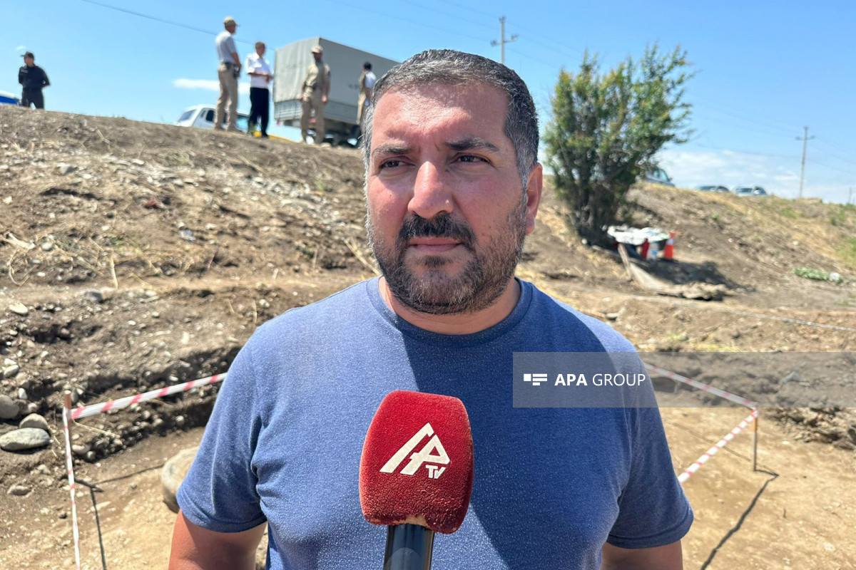 Employee of the Institute of  Archaeology, Ethnography and Anthropology anthropologist Vusal Hasanov