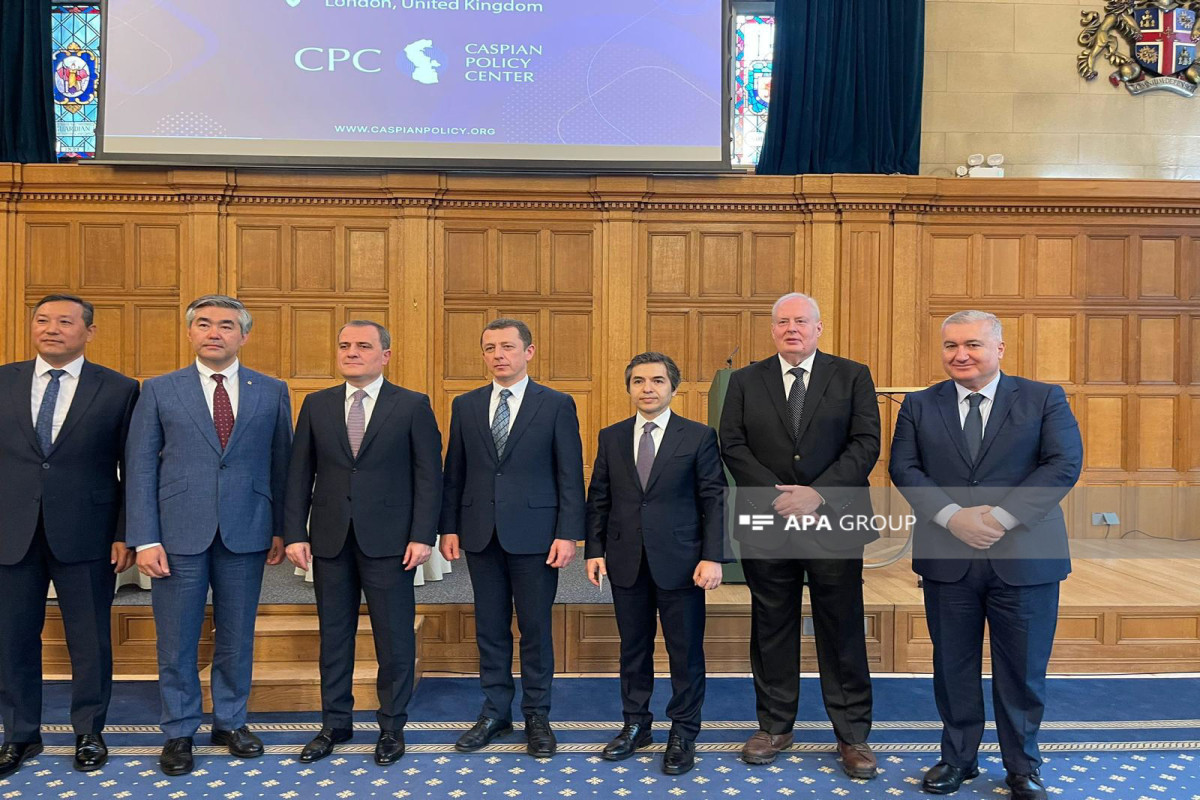 Azerbaijani FM spoke about the importance of Zangazur corridor at the conference on Caspian Sea in London-UPDATED 