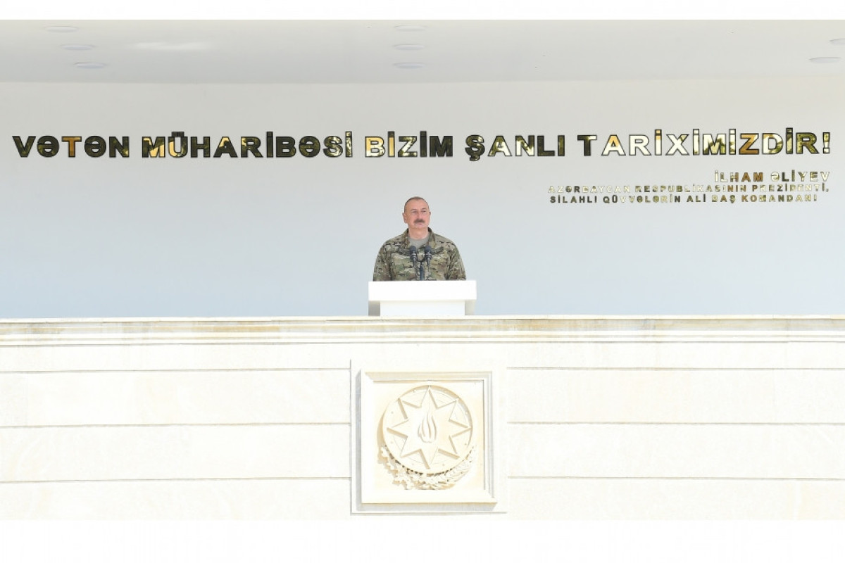 Ilham Aliyev, President of Azerbaijan, Commander-in-Chief of the Armed Forces