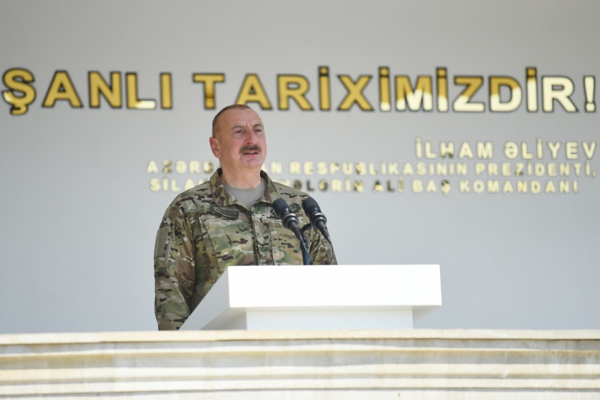 Ilham Aliyev, President of Azerbaijan, Commander-in-Chief of the Armed Forces