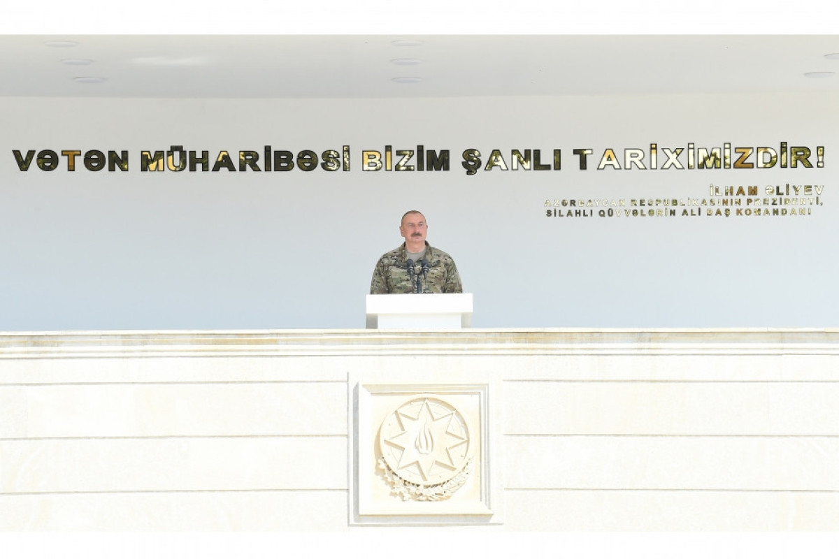 Ilham Aliyev, President of Azerbaijan, Commander-in-Chief of the Armed Forces