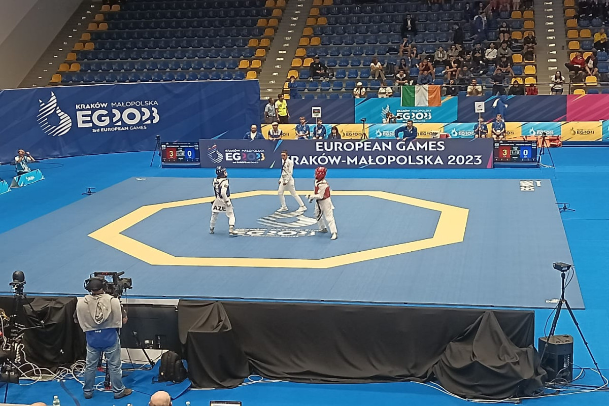 Azerbaijani taekwondo fighters win 1 silver and 1 bronze medal at the III European Games-PHOTO 