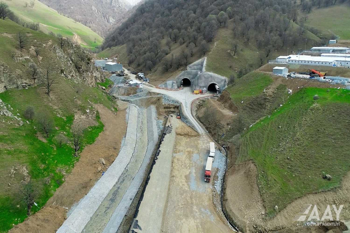 39 car tunnels are being constructed in Azerbajan's liberated territories-VIDEO 