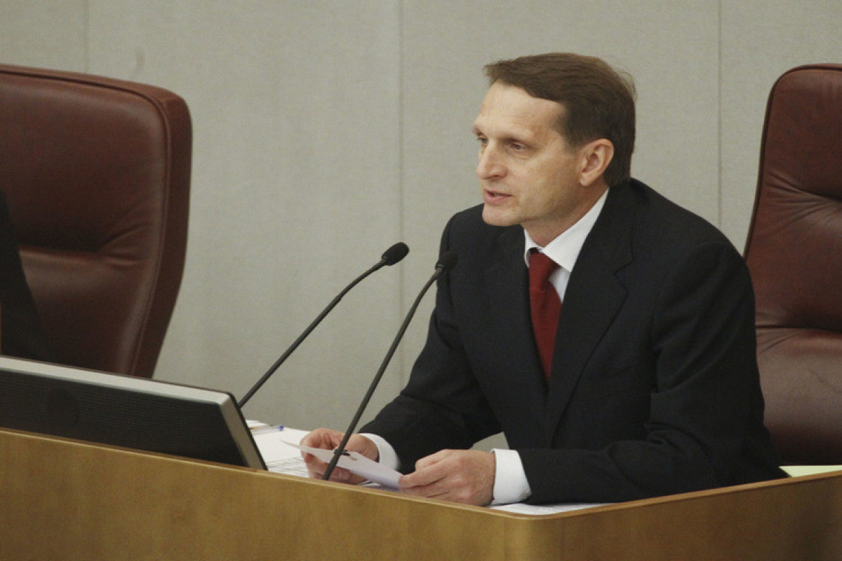Sergei Naryshkin, the head of Russia's SVR foreign intelligence service