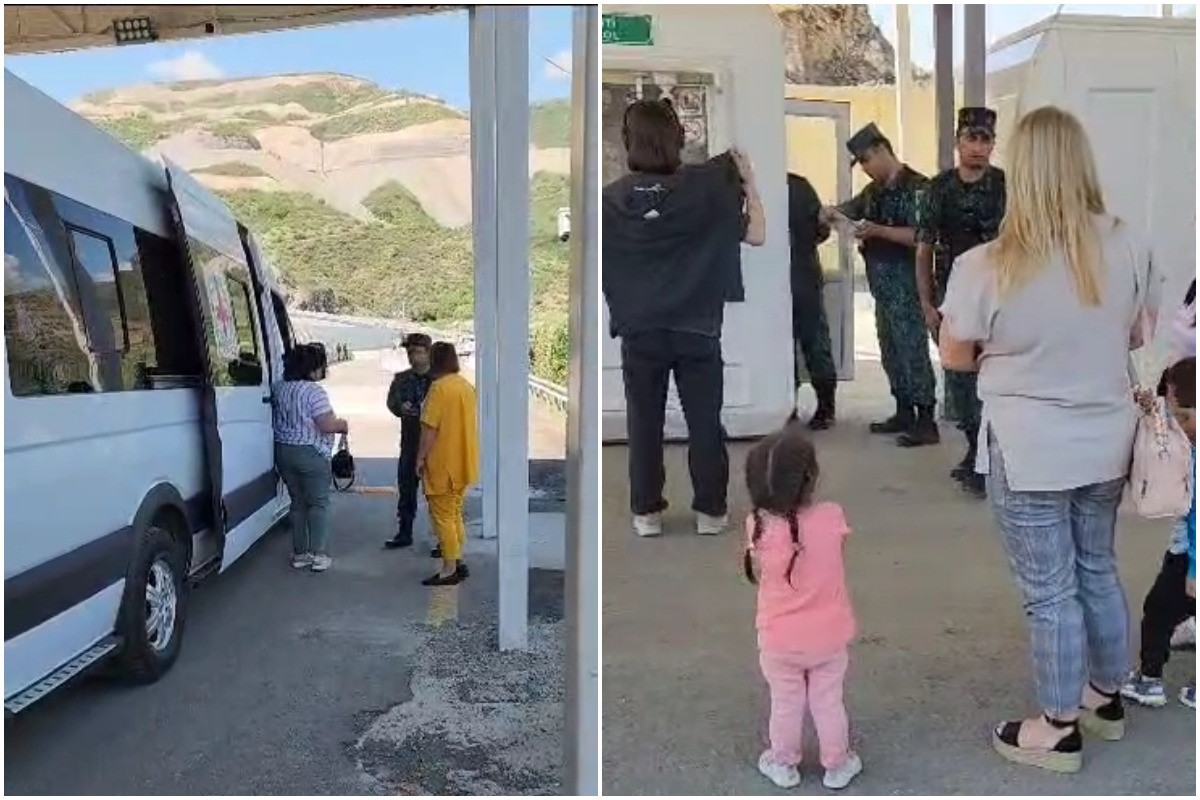 Video footage of residents of Armenian origin of Karabakh passing through Lachin border checkpoint and going to Armenia today  spread-VIDEO 