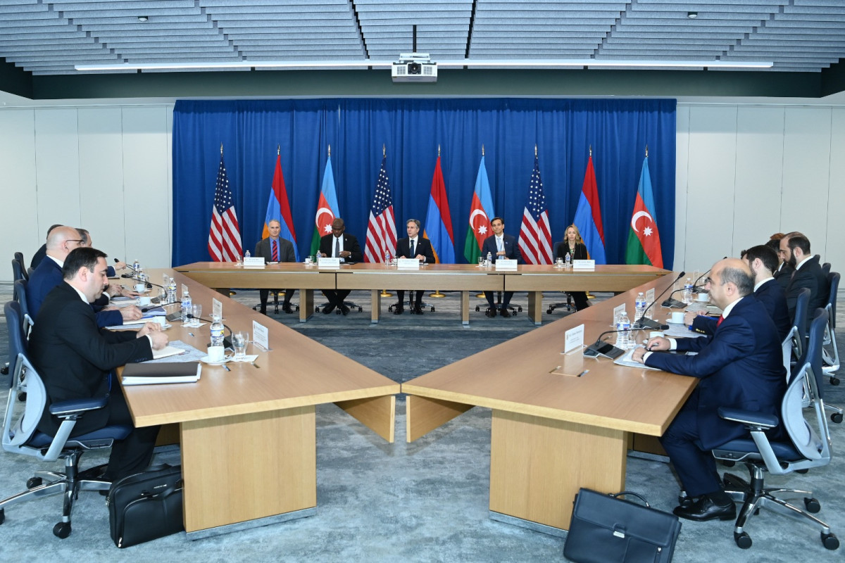 During the meeting with US Secretary of State, Azerbaijan's FM talks of Armenia's attempts to obstruct the peace process
