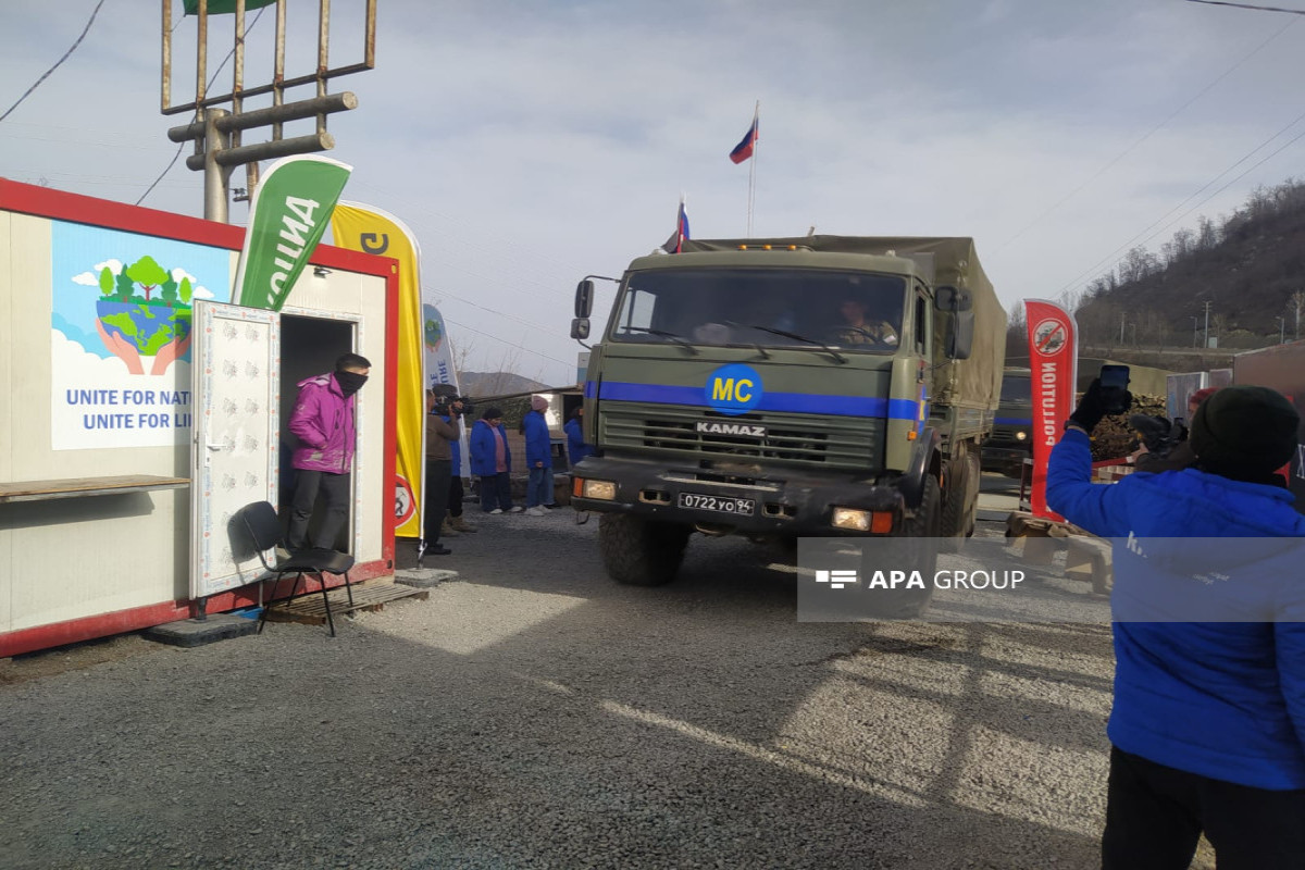 Convoy of vehicles belonging to RPC passed through Azerbaijan's Lachin-Khankandi road without hindrance-PHOTO 