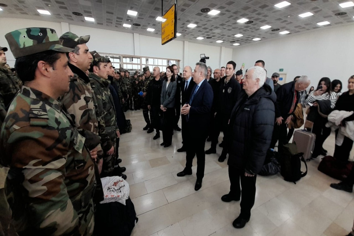 Part of the agile rescue forces of Azerbaijani MES in Turkiye  left for our country-UPDATED 