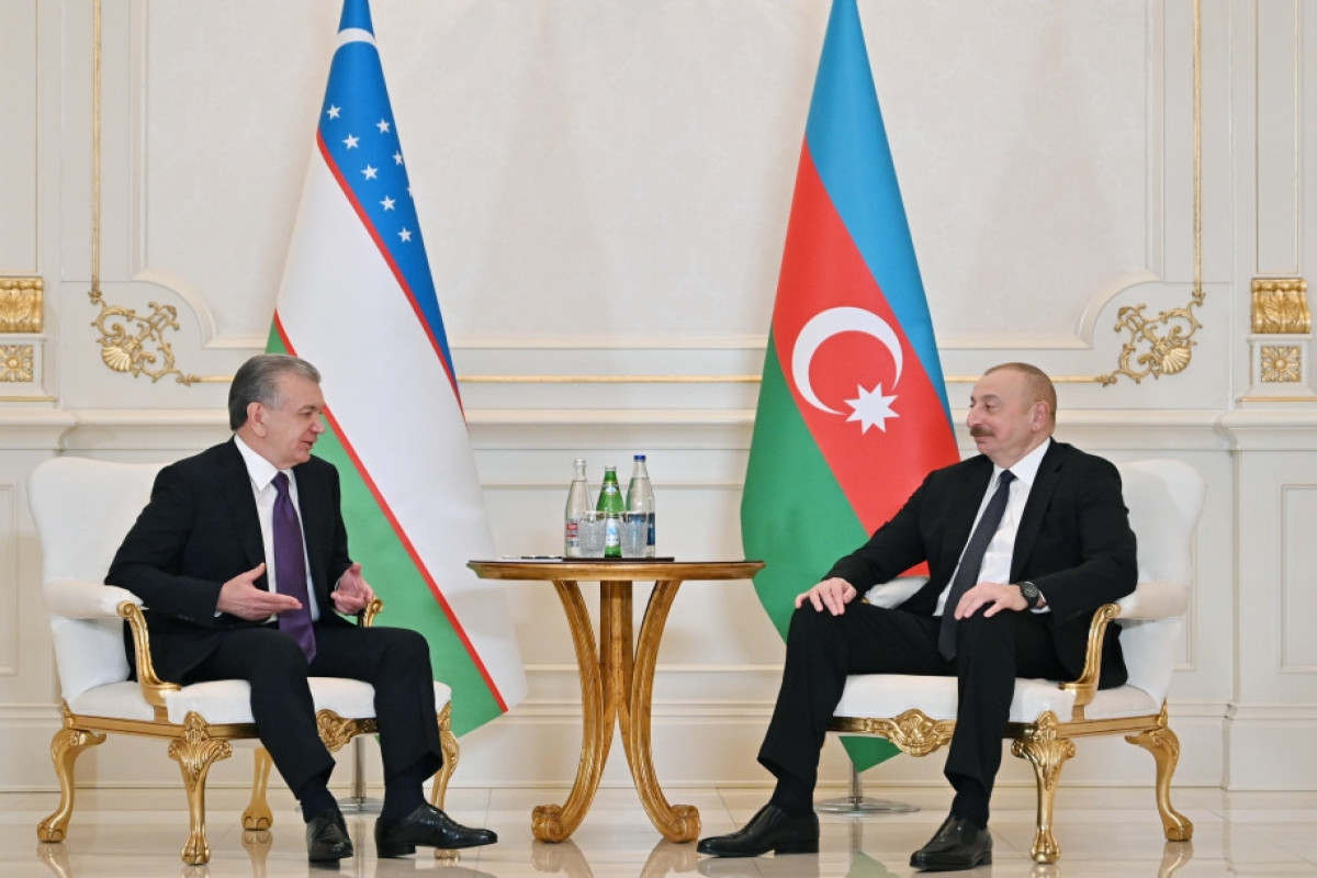 President Ilham Aliyev met with President of Uzbekistan Shavkat Mirziyoyev