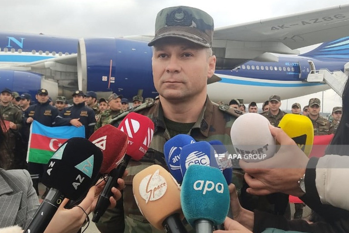Colonel of Azerbaijani MES: Our forces implemented all tasks set out in Turkiye